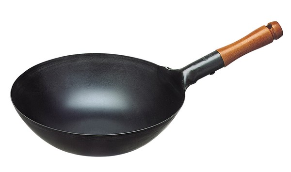 北陸アルミニウム（hokua） 味一鉄 木柄北京鍋 30cm ＜日本製＞