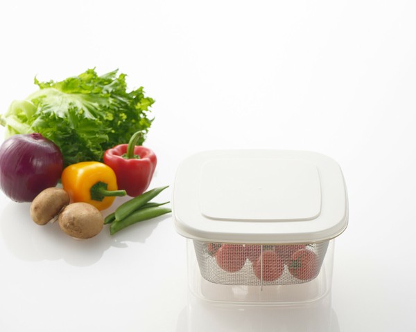 ヨシカワ（yoshikawa） ニューキッチンベーシック 電子レンジ対応・ザル付き保存容器 日本製 SJ2964 thumbnail 3