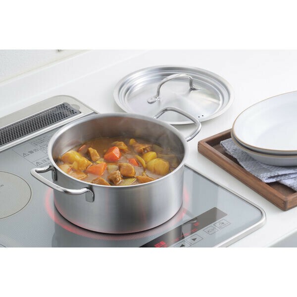 ヨシカワ（yoshikawa） シースタイル 両手鍋20cm ステンレス SJ3918 thumbnail 3