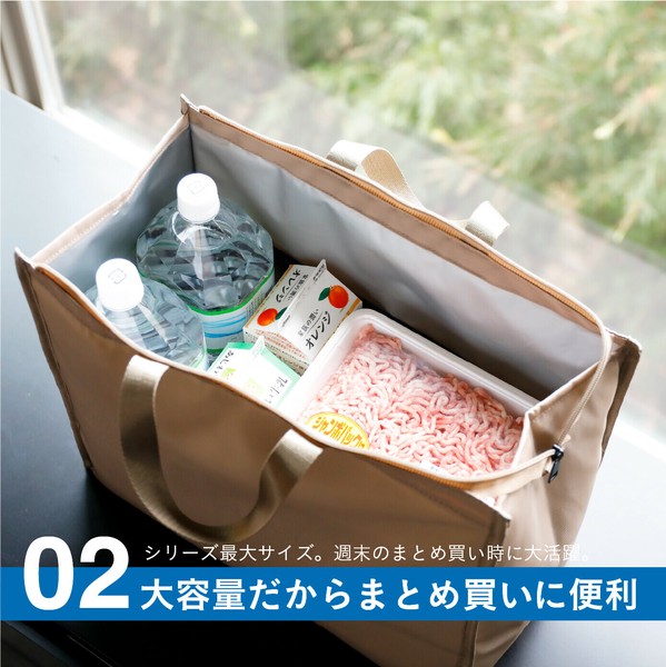 CB JAPAN（シービージャパン） maneuver 保冷バッグ 軽量 3層レイヤー スクエア型 S ベージュ thumbnail 4