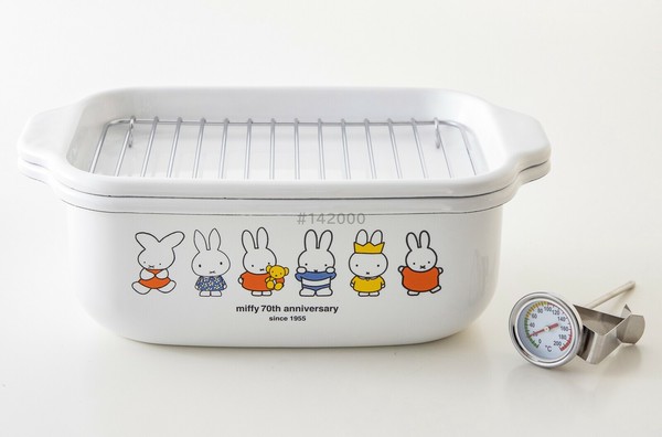 富士ホーロー（FUJIHORO） ミッフィー70周年 角型天ぷら鍋 thumbnail 3