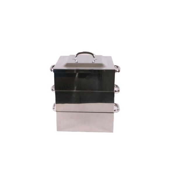 PE 18-8業務用角蒸器 2段 33cm 045010