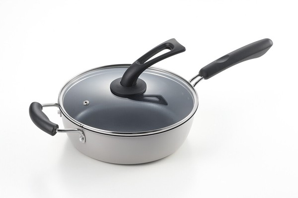 グランクック 「 」IH対応ダイヤモンドコート深型マルチパン24cm(立つフタ付)