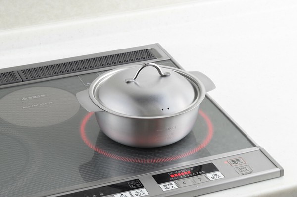 ヨシカワ（yoshikawa） 美味彩菜  卓上鍋 18cm (目盛付) IH対応 日本製 SJ3627 thumbnail 4