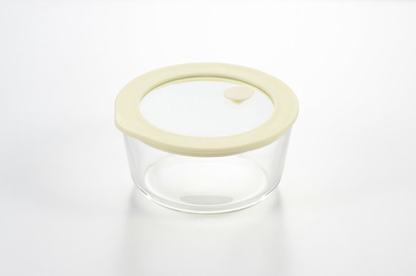 ヨシカワ（yoshikawa） オーブン対応・パッキン付耐熱ガラス製保存容器 ライトイエロー（270ml/500ml）YJ3843 thumbnail 3