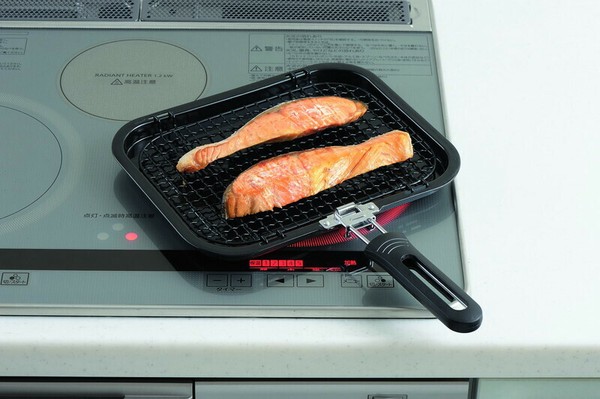 パール金属（PEARL LIFE） ホットグリル IH対応 クリンプ魚焼 HB-6039 thumbnail 3