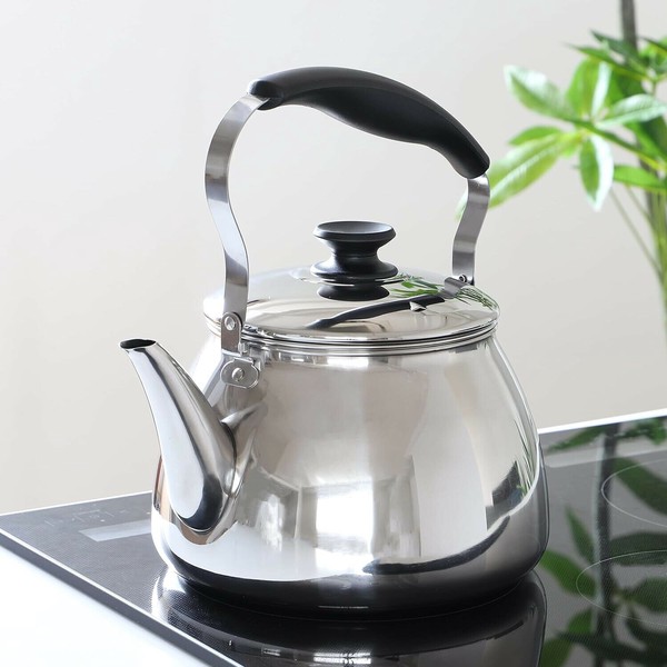 パール金属（PEARL LIFE） モルティ 広口ケットル 茶こしアミ付 5.0L 18-8 ステンレス製 HB-5644 thumbnail 4