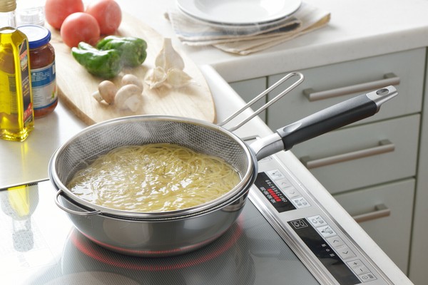 ヨシカワ（yoshikawa） 料理のいろは フライパンと合わせて使える茹でものザル 25cm 日本製 YJ2820 thumbnail 4