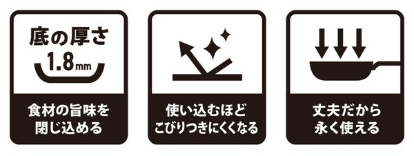 菊屋（KIKUYA） あなた色に染まる 鉄フライパン 窒化加工 28cm K-107 thumbnail 2