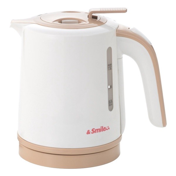 タマハシ &smile 倒れてもこぼれにくい電気ケトル1.0L AS-100 蒸気感知式・温度感知式 thumbnail 2