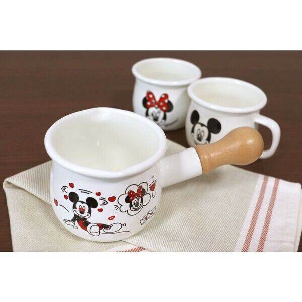 タマハシ ミッキー＆ミニー ホーロープチミルクパン MMJ-03 thumbnail 3