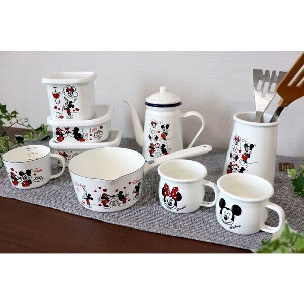 タマハシ ミッキー＆ミニー ホーロープチミルクパン MMJ-03 thumbnail 4