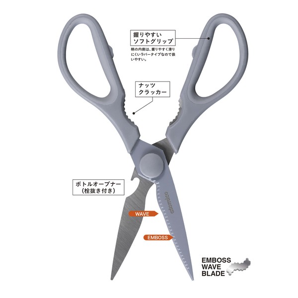 CB JAPAN（シービージャパン） 洗いやすいキッチンバサミ 取り外し式 ステンレス 簡単 thumbnail 8