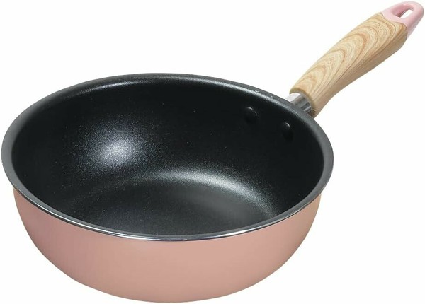 パール金属（PEARL LIFE） ナチュラルクックピュア いため鍋20cm(ピンク) HB-6658 thumbnail 2