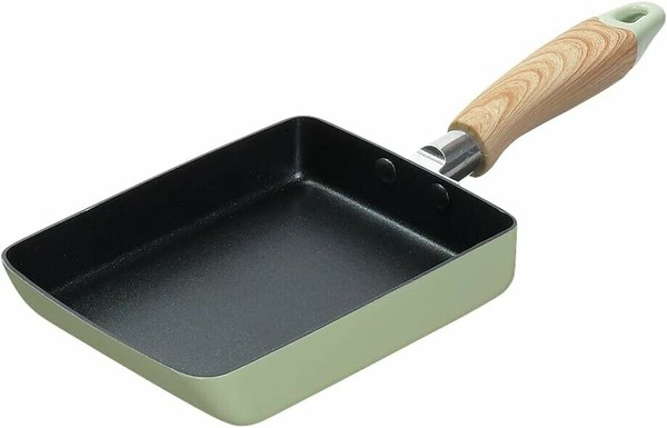 パール金属（PEARL LIFE） ナチュラルクックピュア 玉子焼13×18cm(グリーン)  HB-6666 thumbnail 2