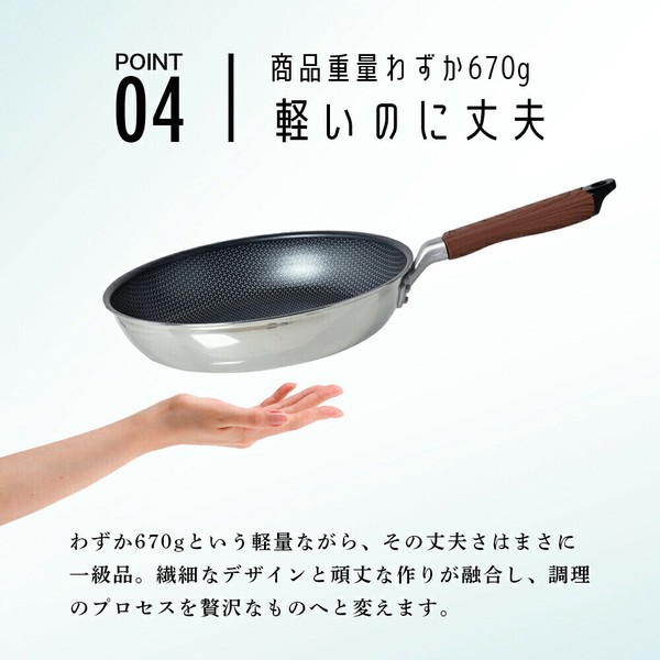 PARK LANE（パークレーン） ネオ チタンコート フライパン 26cm K-10587 ガス火・IH対応 キッチン用 thumbnail 5