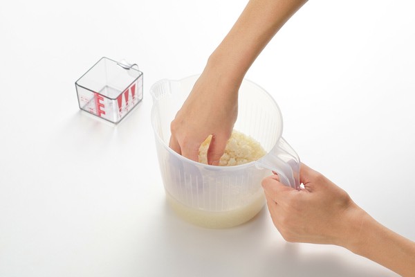 ヨシカワ（yoshikawa） ニューキッチンベーシック 米研ぎもできる縦型でスマートなサラダスピナー 日本製 SJ2966 thumbnail 3