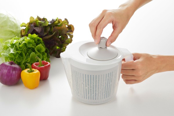 ヨシカワ（yoshikawa） ニューキッチンベーシック 米研ぎもできる縦型でスマートなサラダスピナー 日本製 SJ2966 thumbnail 5