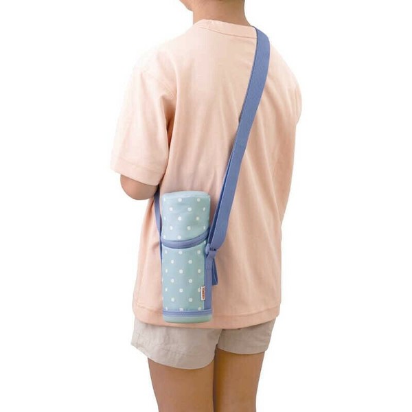 サーモス（THERMOS） マイボトルポーチ 350ml用 ドットブルー(D-BL) ボトルカバー ショルダー APG-352 thumbnail 2