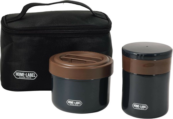 パール金属（PEARL LIFE） ホームレーベル 弁当箱 ランチジャー 麺の弁当箱&つゆポット ネイビー DC-6066 thumbnail 2