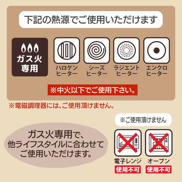 PARK LANE（パークレーン） すべすべ超軽量炒め鍋28cm IV アイボリー ガス火専用 PFOA thumbnail 8