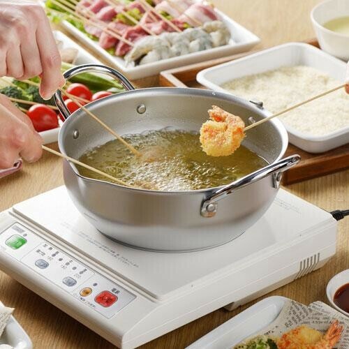 ヨシカワ（yoshikawa） 味楽亭II 天ぷら鍋20cm 温度計付フタ付IH対応 SJ1024 thumbnail 6