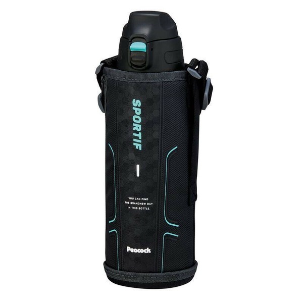 PEACOCK(ピーコック魔法瓶) ダイレクトボトル 1.0L BAJC-F102 ブラック 水筒