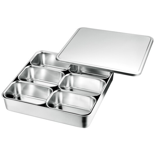 18-8 大型調味料入れバット 6入(田型)