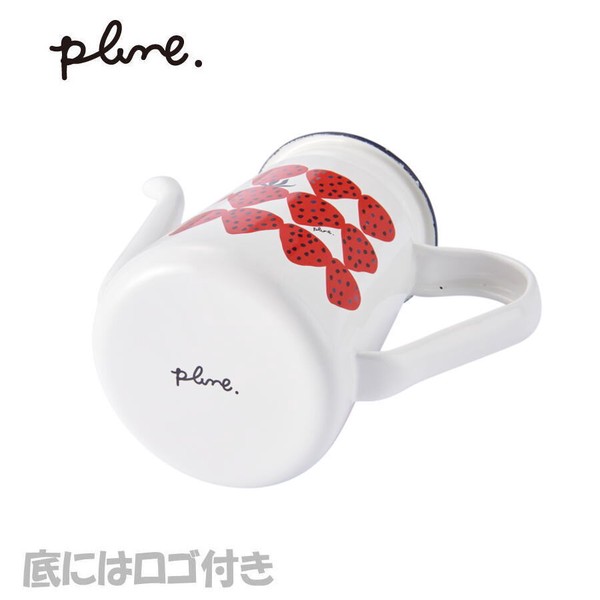 plune.(プルーン) ホーローカフェポット「あかいちご」 コーヒーポット 珈琲 キャンプ ガス火専用 thumbnail 4