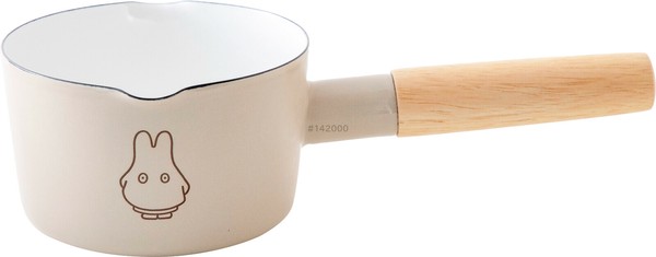 富士ホーロー（FUJIHORO） ミッフィー パステル Miffy Pastel ミルクパン グレージュ 12cm MFP-12M.GG